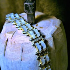 Vintage Mother of Pearl/Gold Bracelet